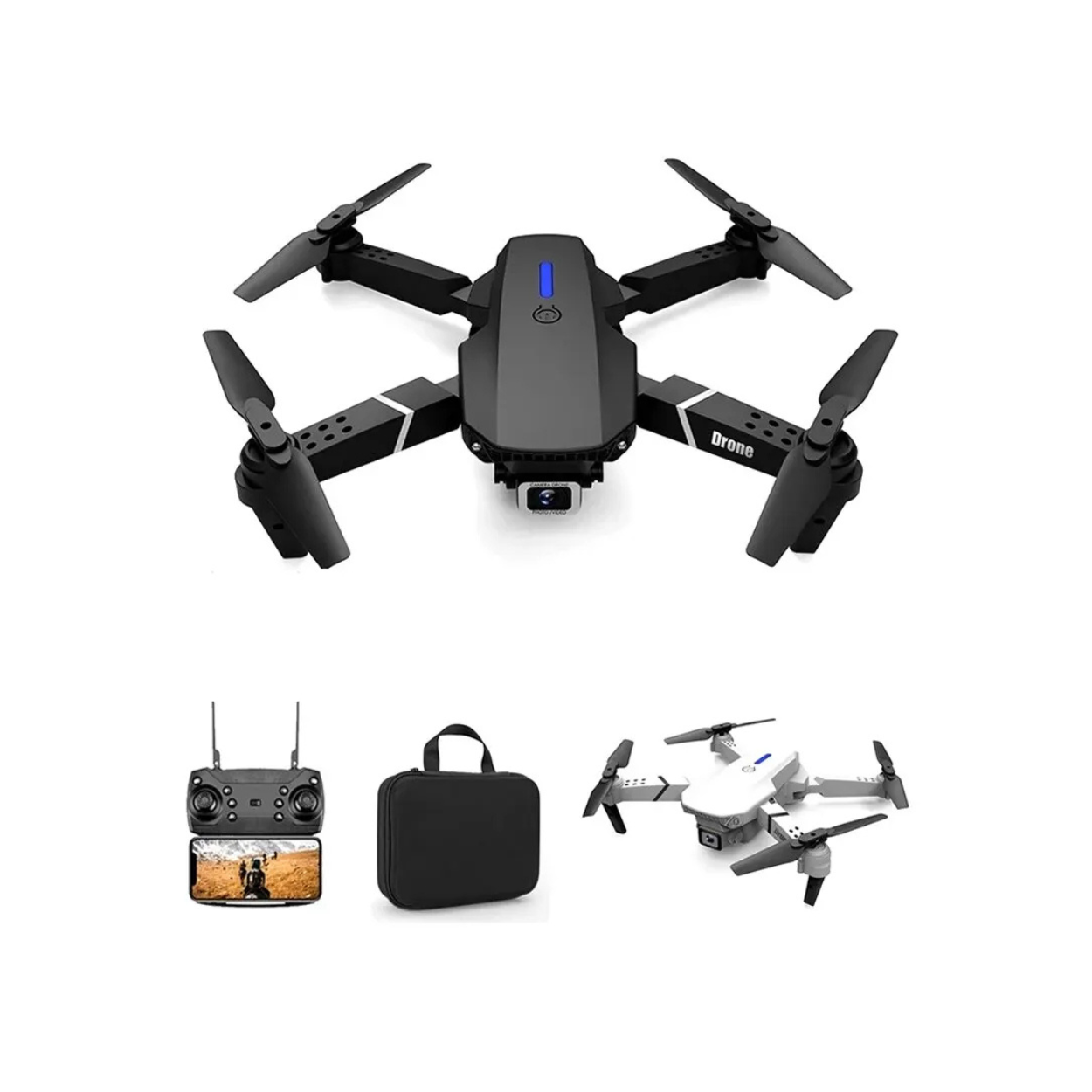 E88Pro RC Drone 4K Professinal  Foldable Helicopter WIFI FPV Height