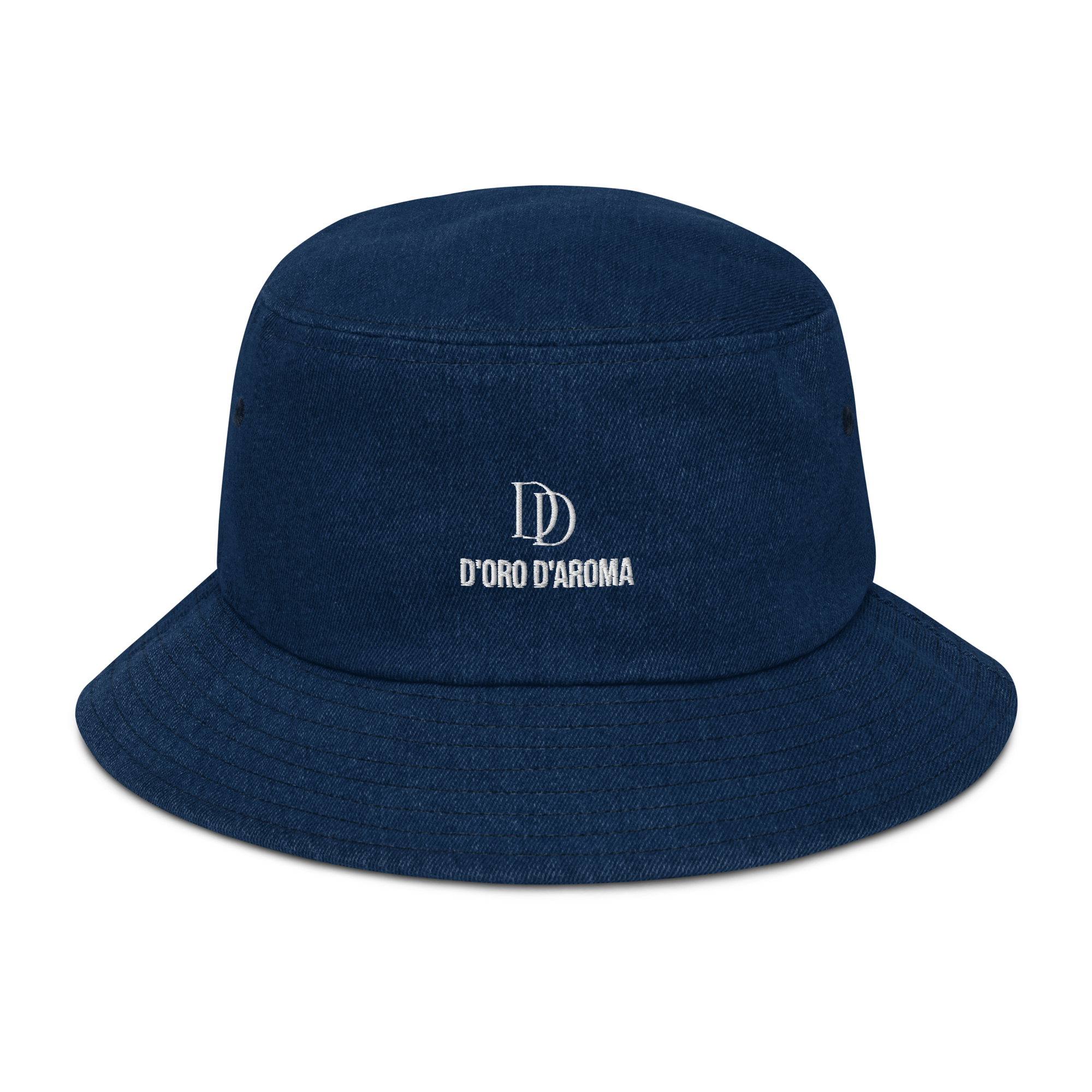 D'oro D'aroma Denim bucket hat Blue
