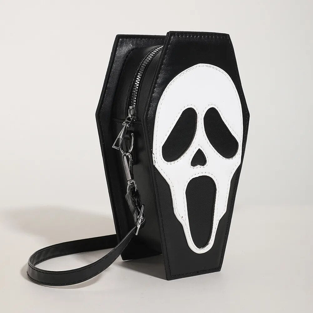 Ghostly Night Coffin Bag