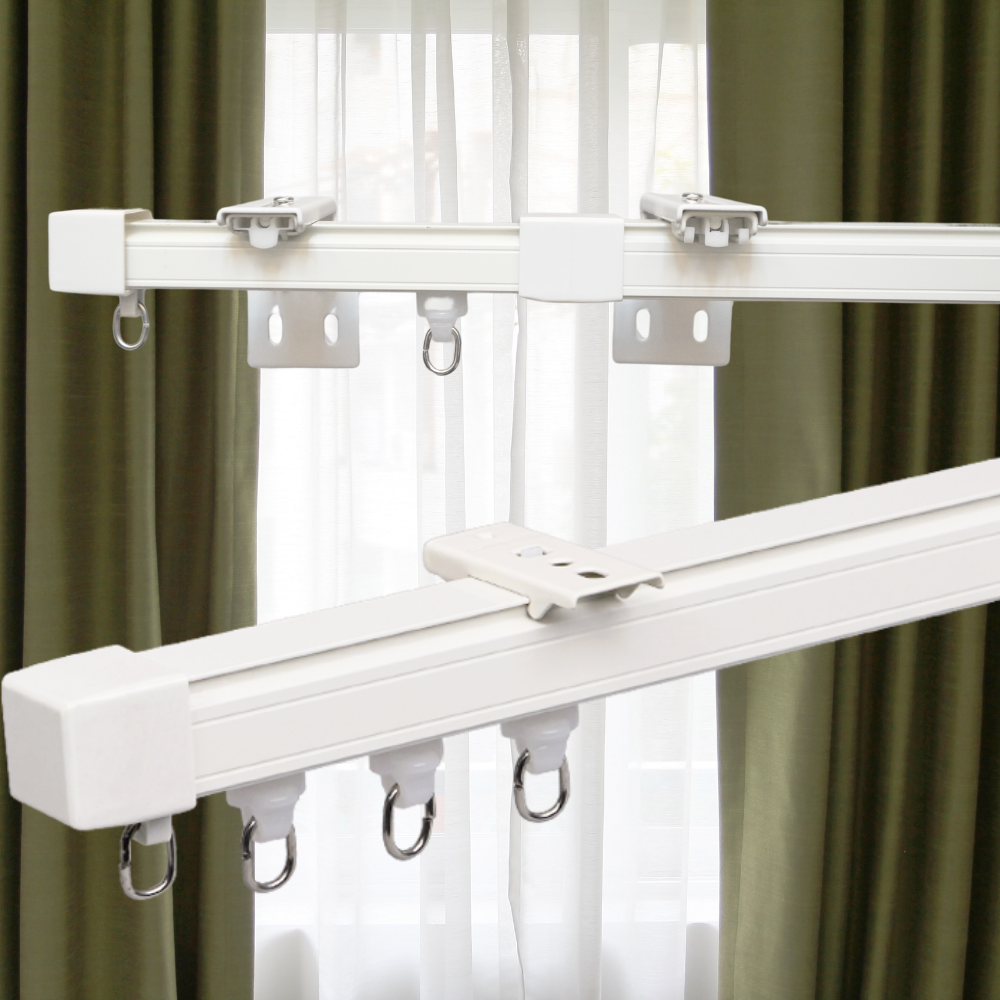 Retractable Curtain Rail Track Ceiling Mount