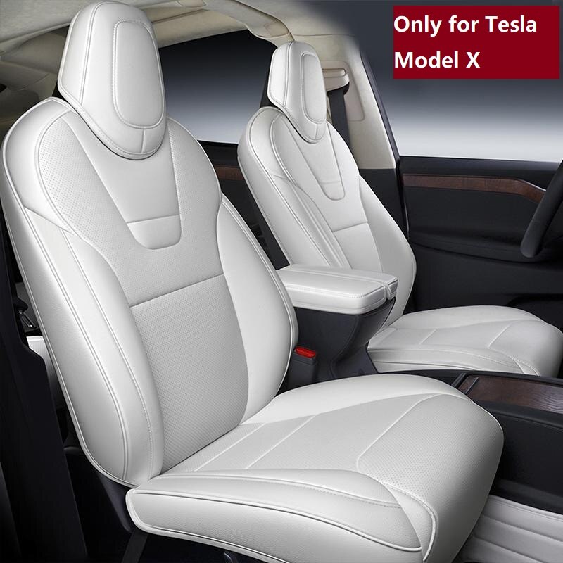 Custom Seat Covers For Tesla Model X 360 Degree Full Covered High Quality Leather Cushion Fit 5 or 7 Seaters