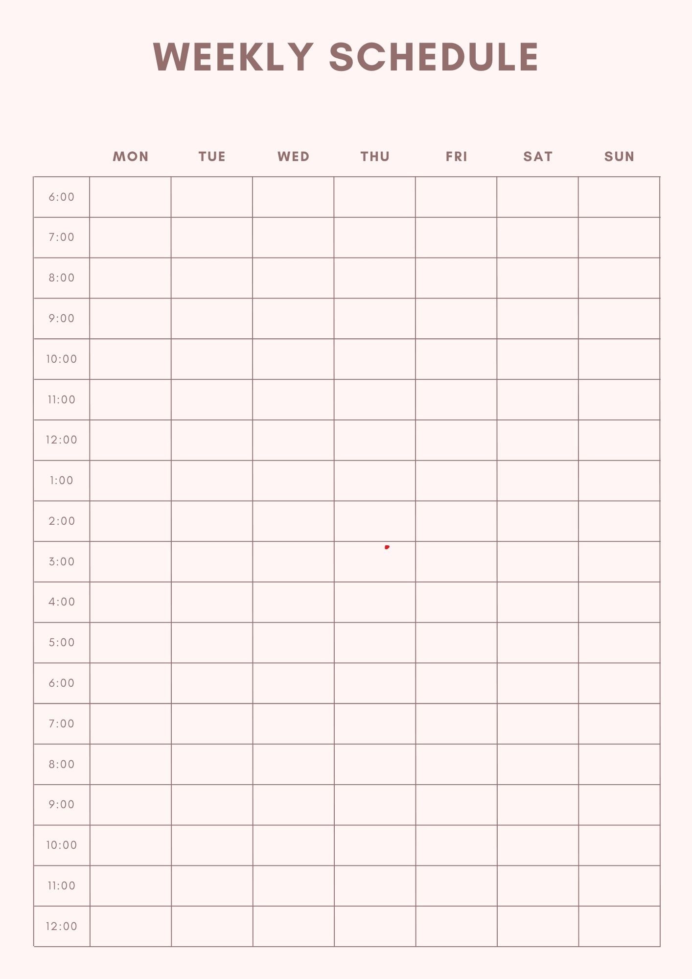 "Master you week:WEEKLY SCHEDULE PLANNER"