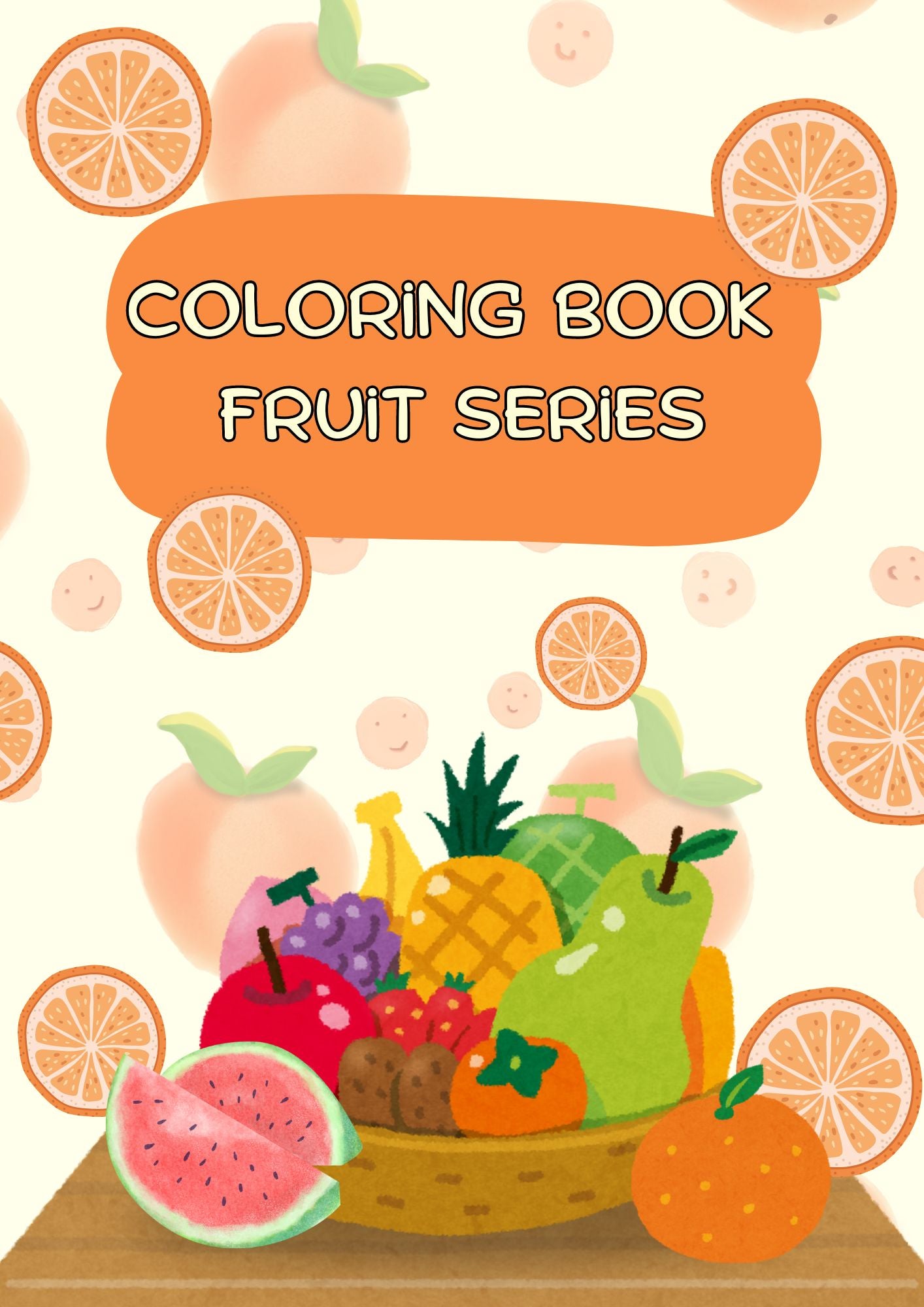 Fruits coloring book