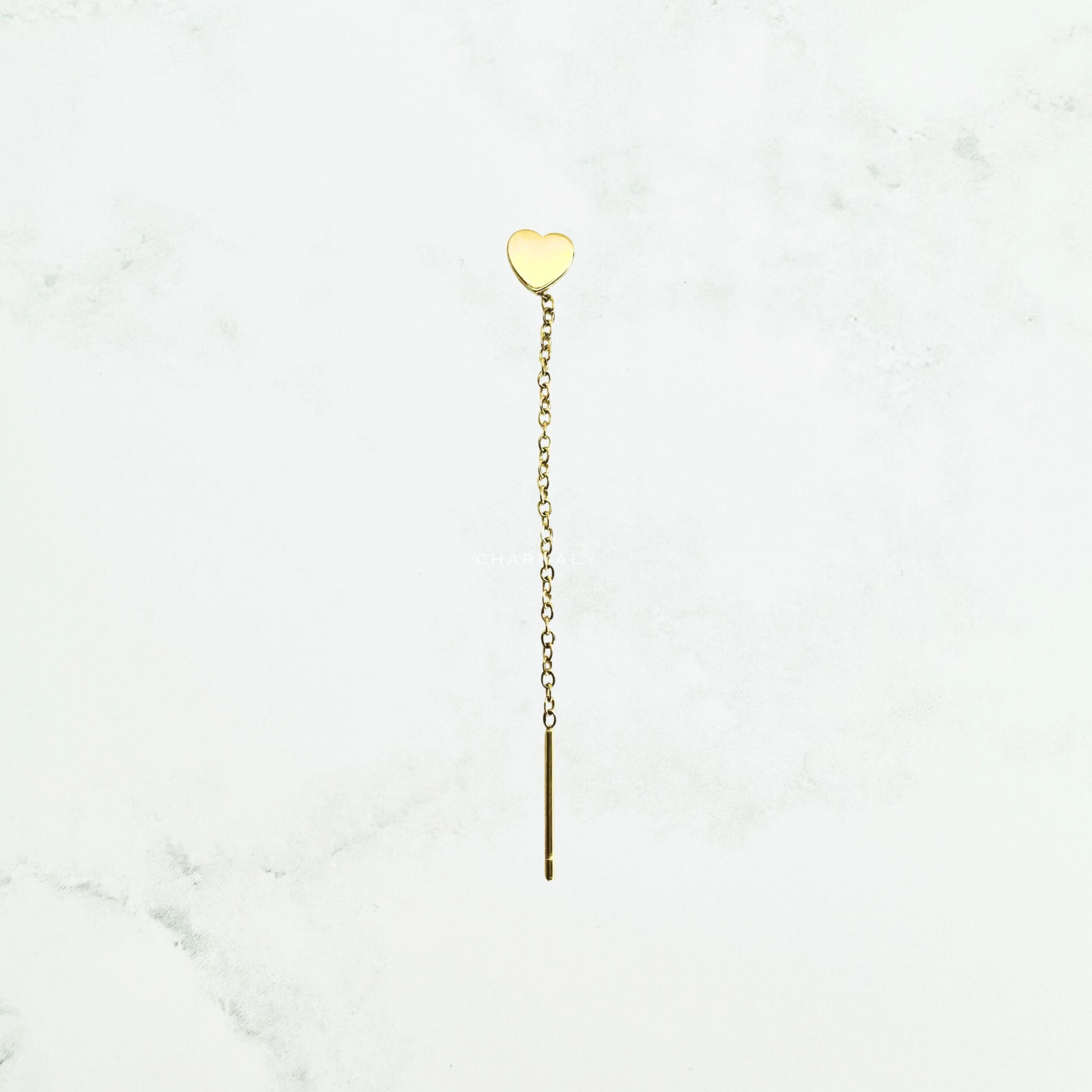 Beatrice Threader Chain Earring Gold