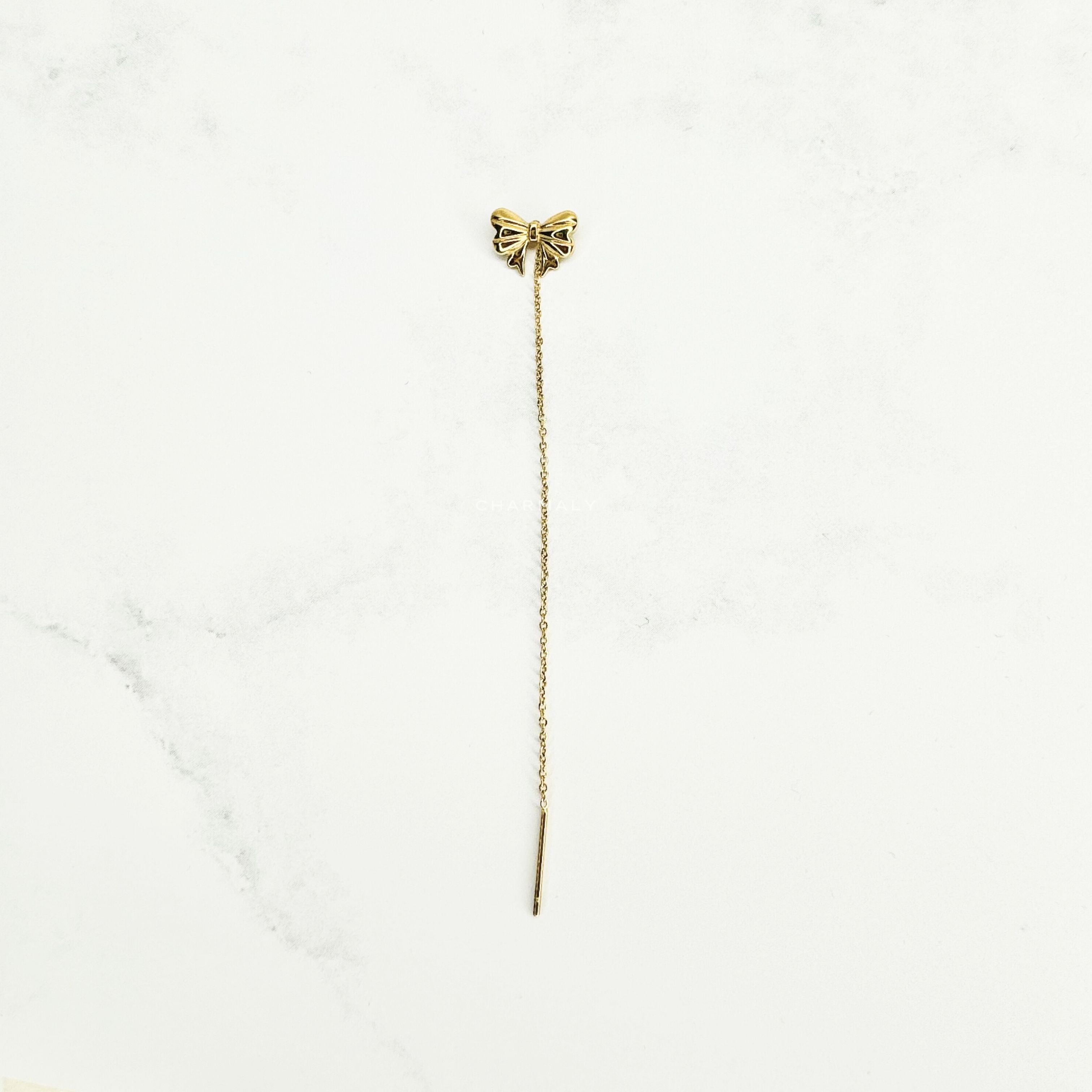 Emma Threader Chain Earring Gold