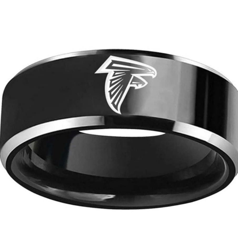 Black sign Ring 316L Stainless Steel Men Ring