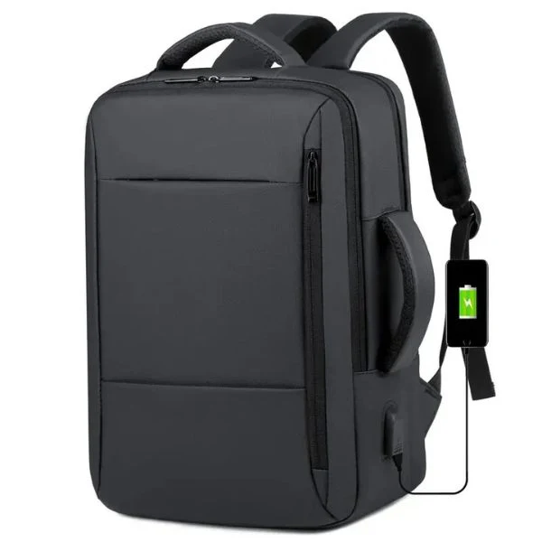 Sac à Dos de Voyage Homme avec port USB et compartiment pour ordinateur - Pioneer™