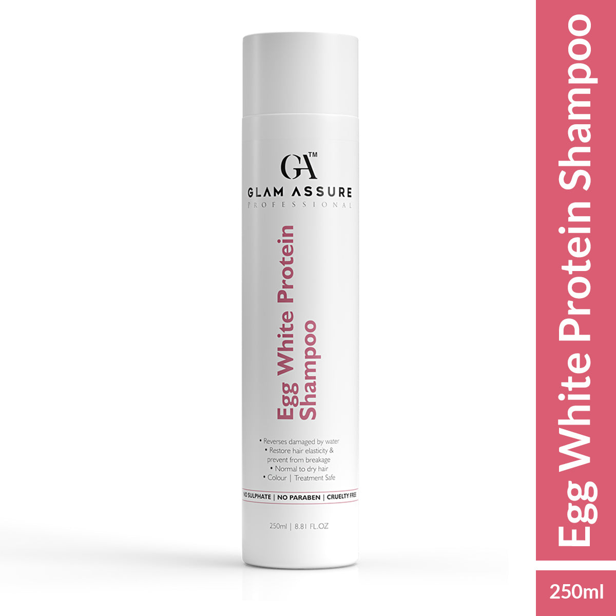Egg White Protein Shampoo | For Hairfall, Damaged & Chemically Treated Hair | 250ml