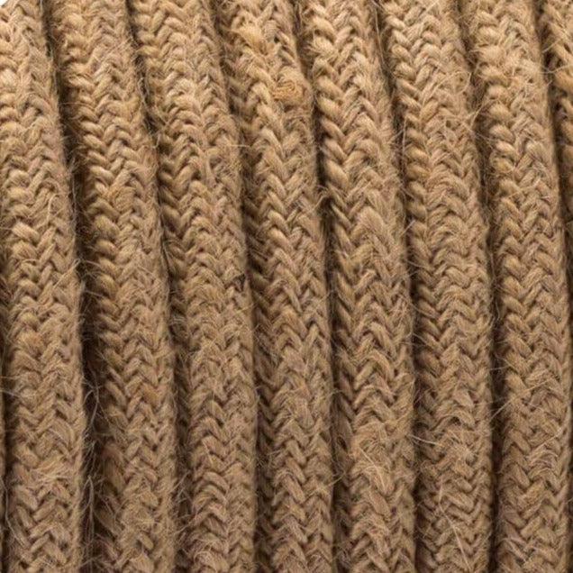 3 core Round Vintage Braided Fabric Hemp Cable Flex 0.75mm~3188