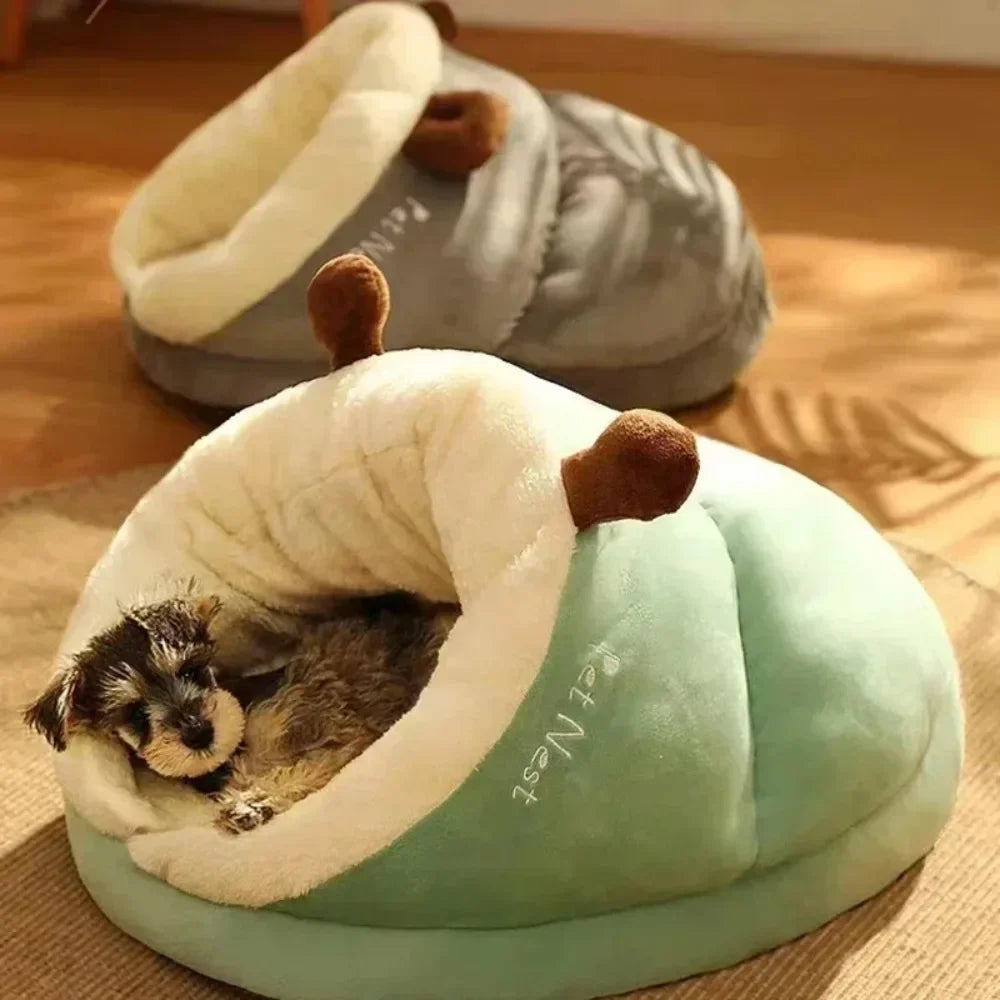 Comfortable Slippers Shaped Semi Enclosed Thickened Cushion Bed