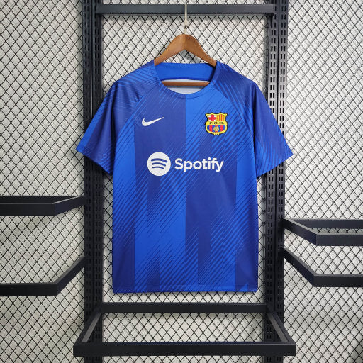 BARCELONE FC MAILLOT D'ENTRAÎNEMENT BLEU 2023 2024