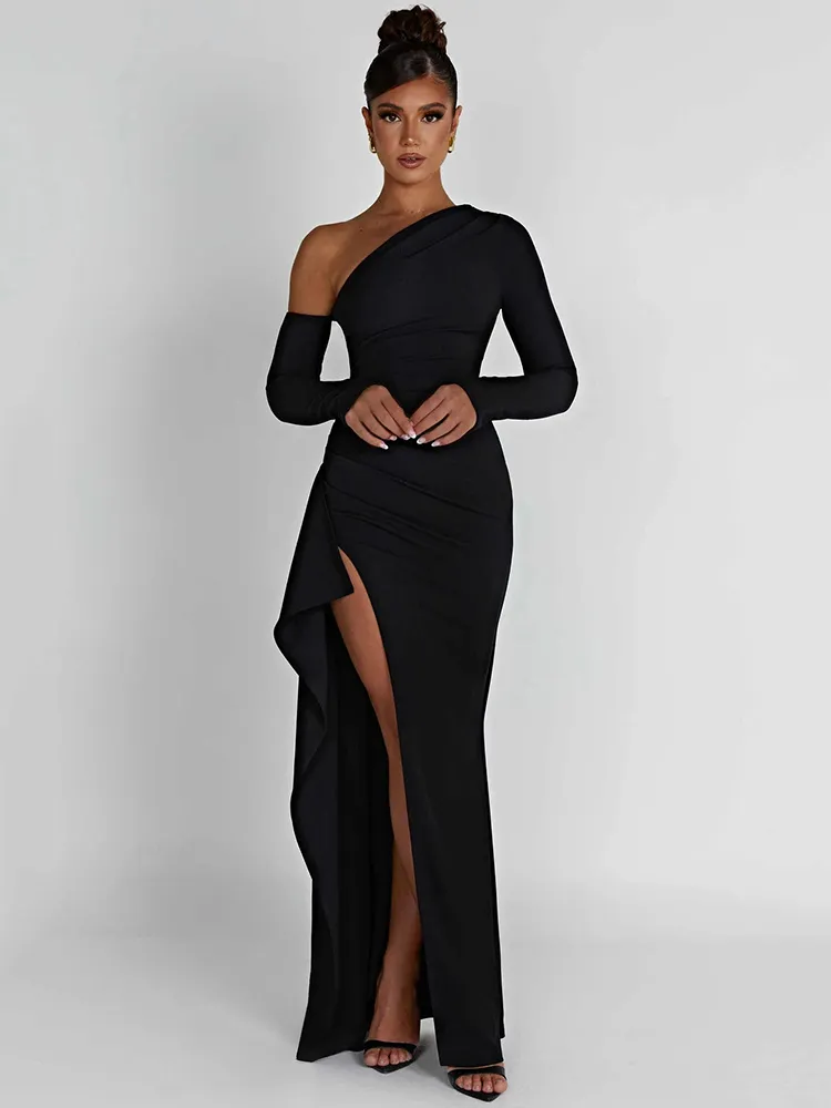 Thigh High Split Maxi Dress