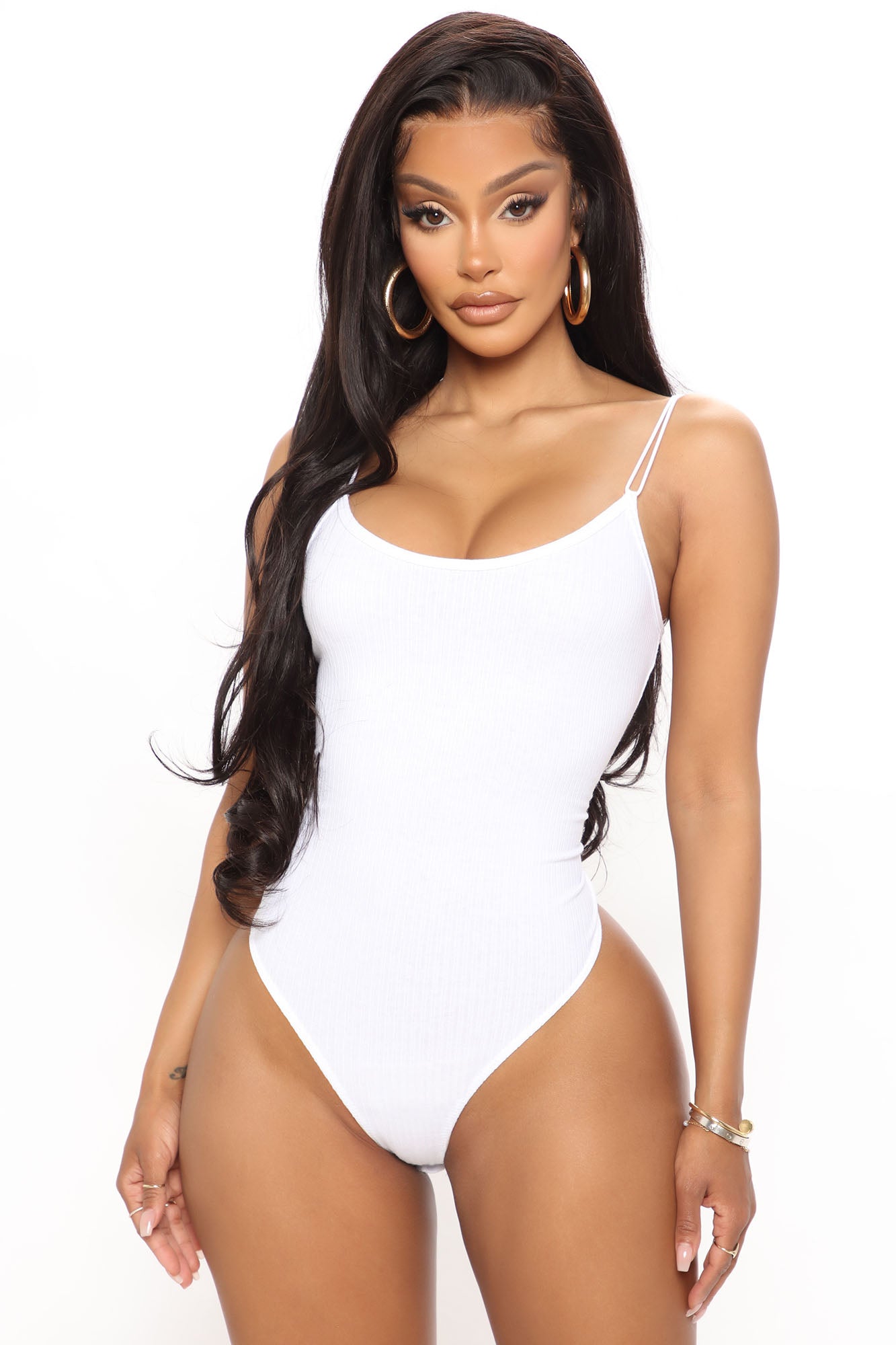 Rachelle Strappy Bodysuit - White