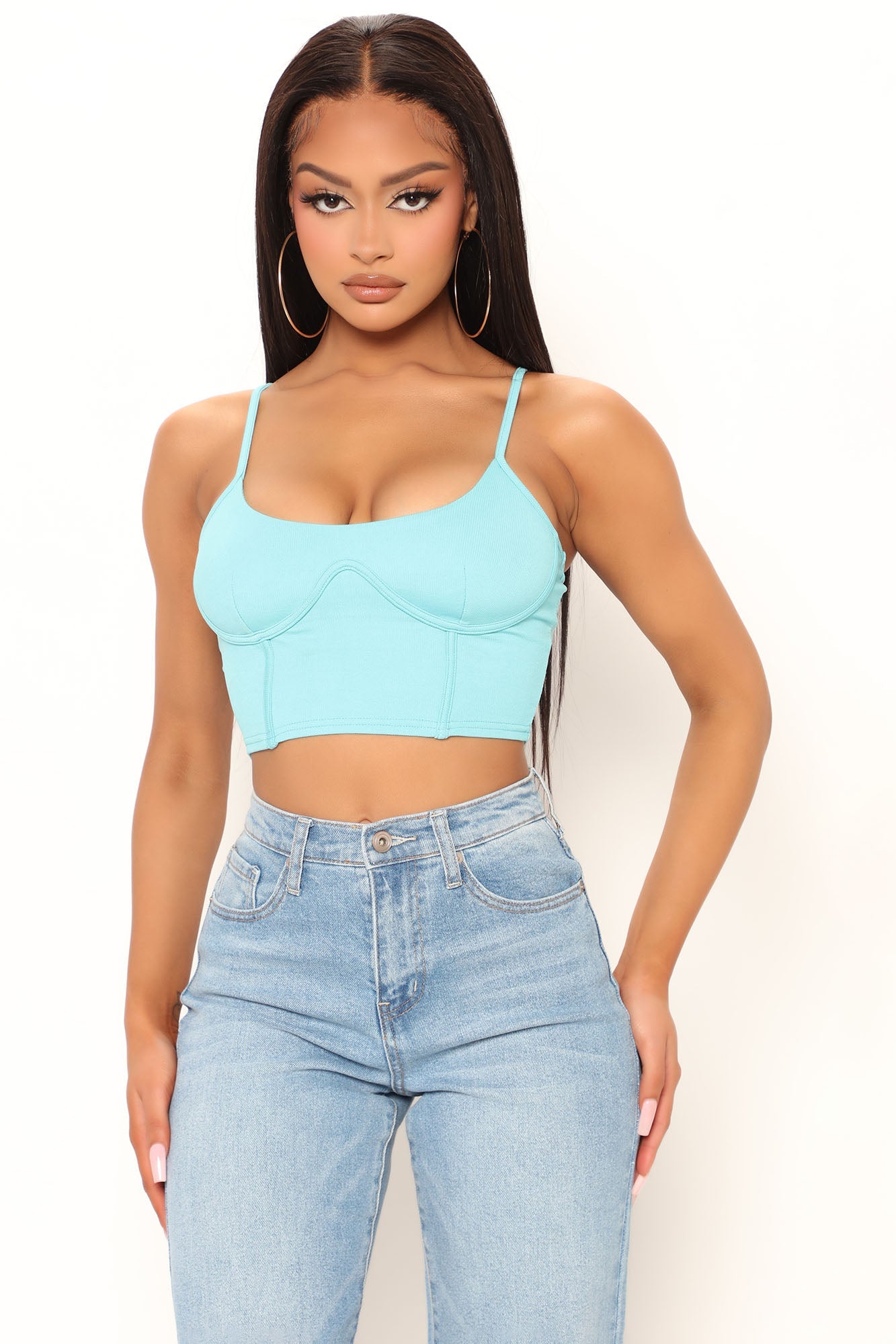 Loretta Top - Aqua