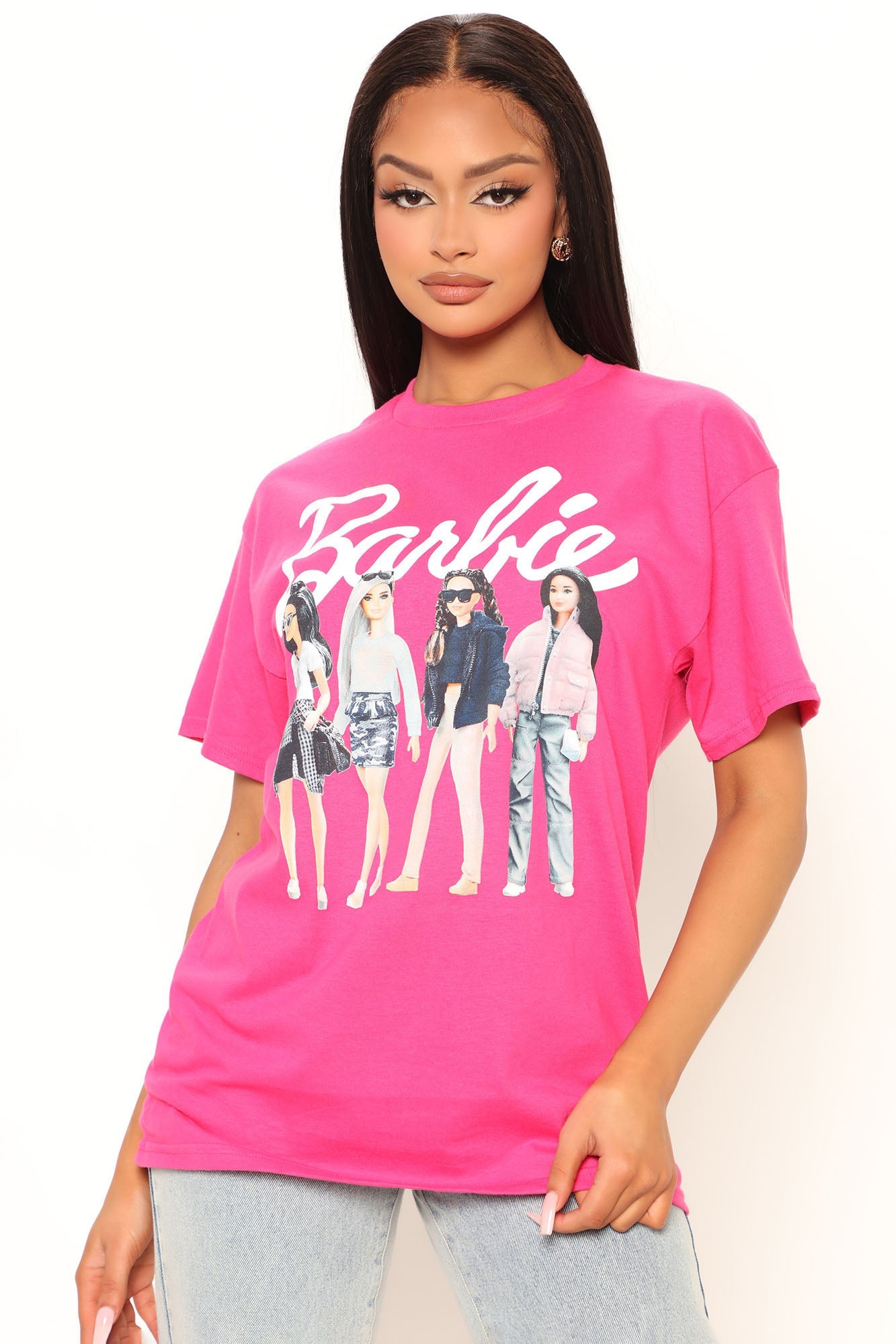 Barbie And Friends Tee - Hot Pink