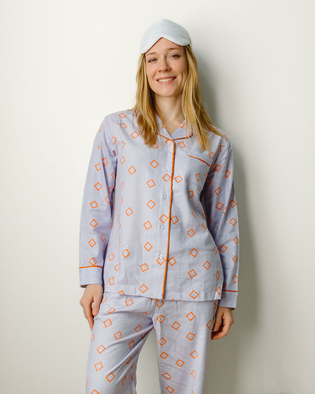 Present Perfect Flannel Long Sleep Set