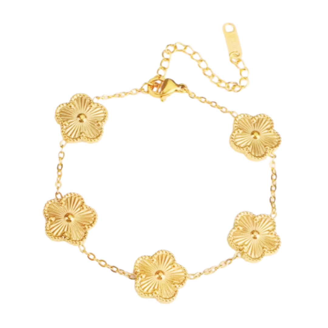 Golden Waterlily Bracelet – Elegant Charm