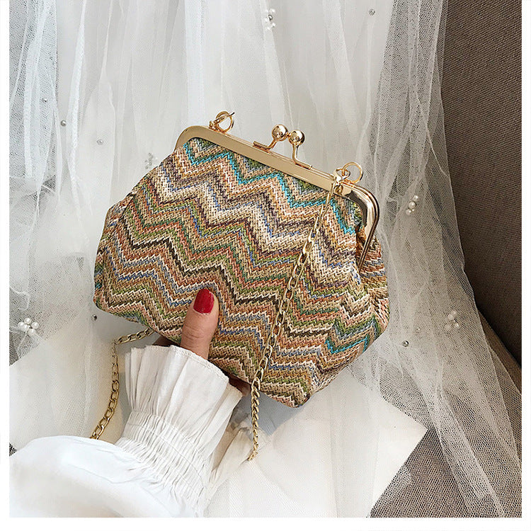 Small Bag New Trend Korean Fashion Woven Hand Chain Bag Simple And Versatile