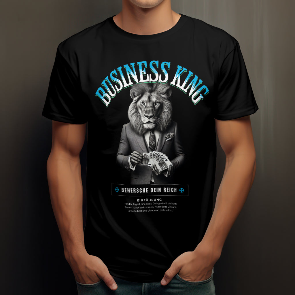 "Business King" Klassisches Herren-T-Shirt