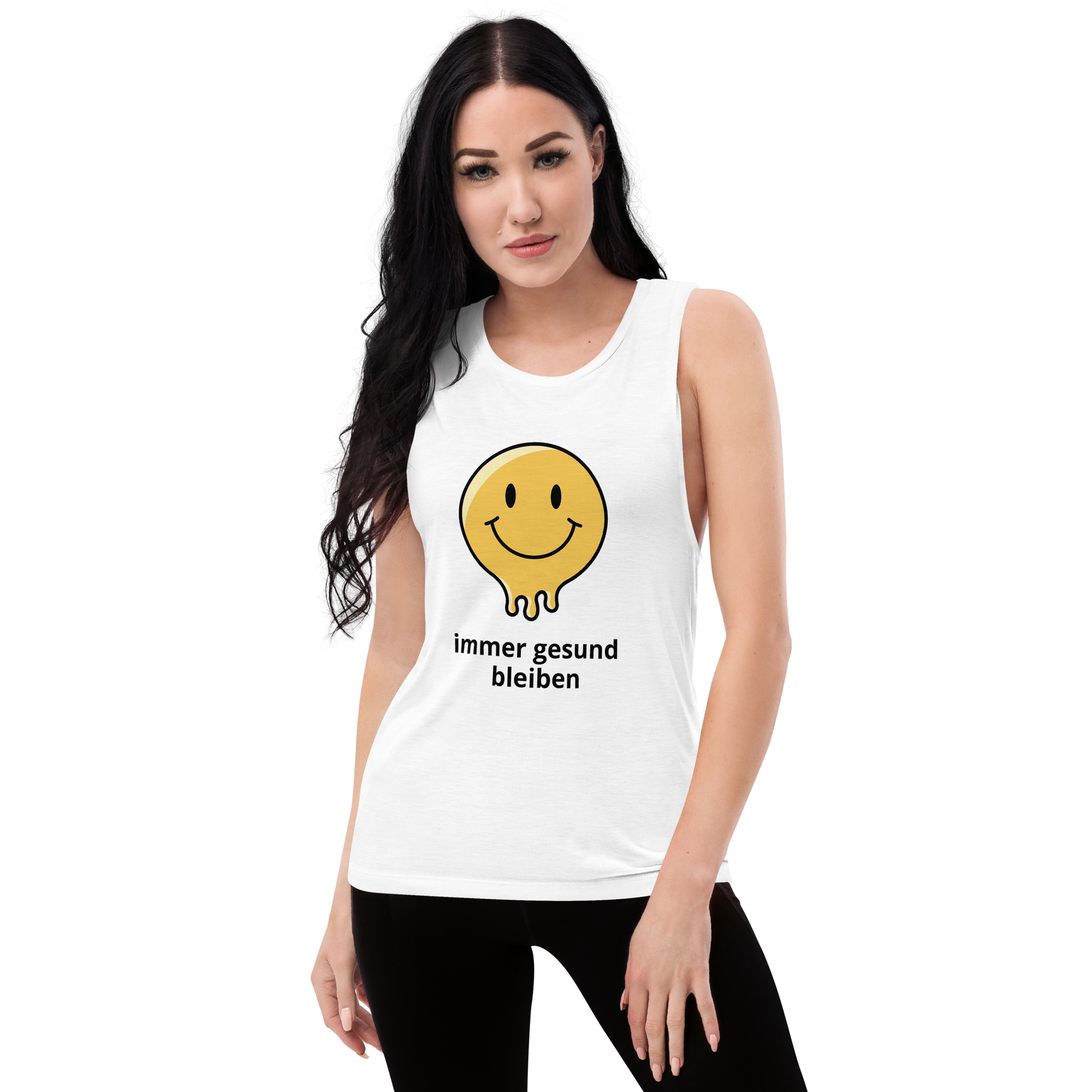 "Immer gesund bleiben" Damen Muscle-Tank-Top