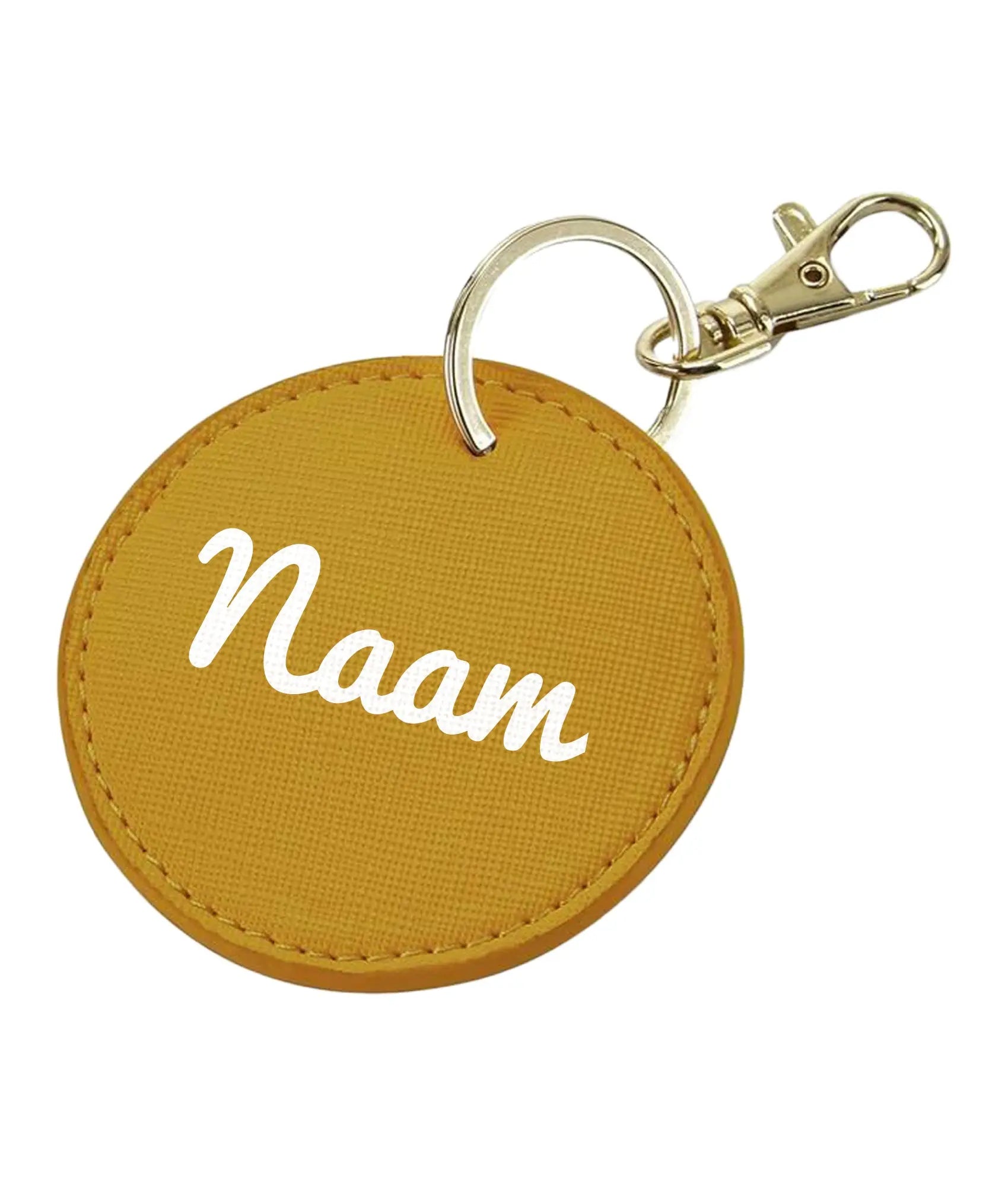 Sleutelhanger rond met naam