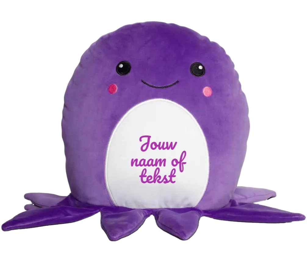 Octopus knuffel 29cm - Eigen naam