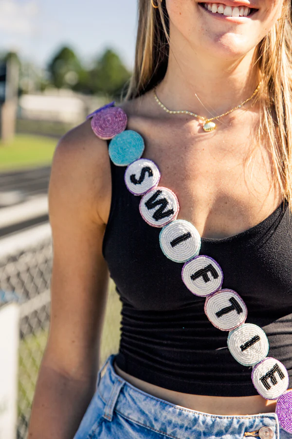 Eras Tour Outfit Friendship Bracelet Beaded Strap and Clear Bag