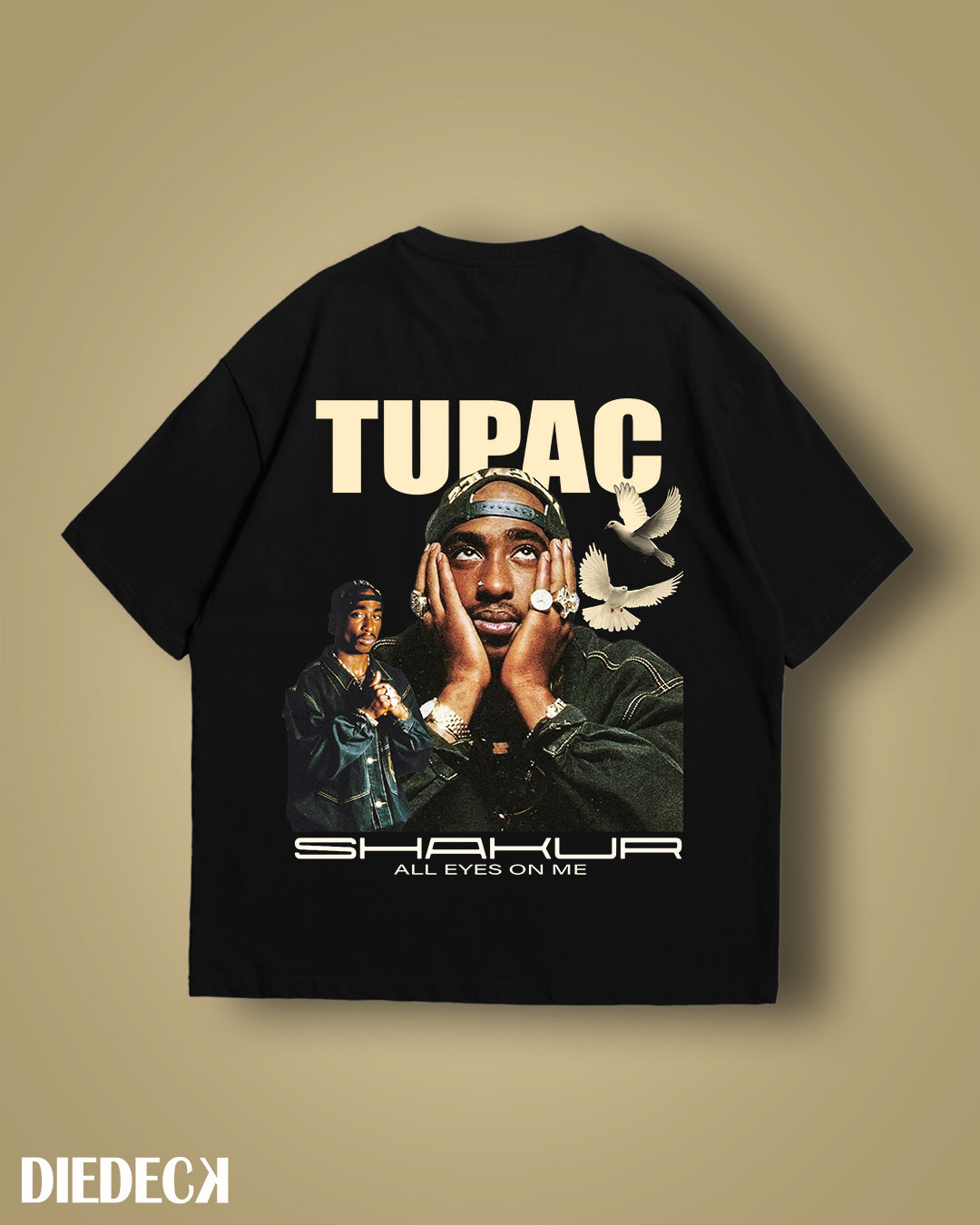 TUPAC OVERSIZED TSHIRT BLACK