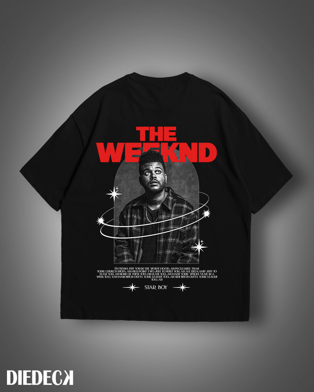 WEEKND OVERSIZED T-SHIRT BLACK