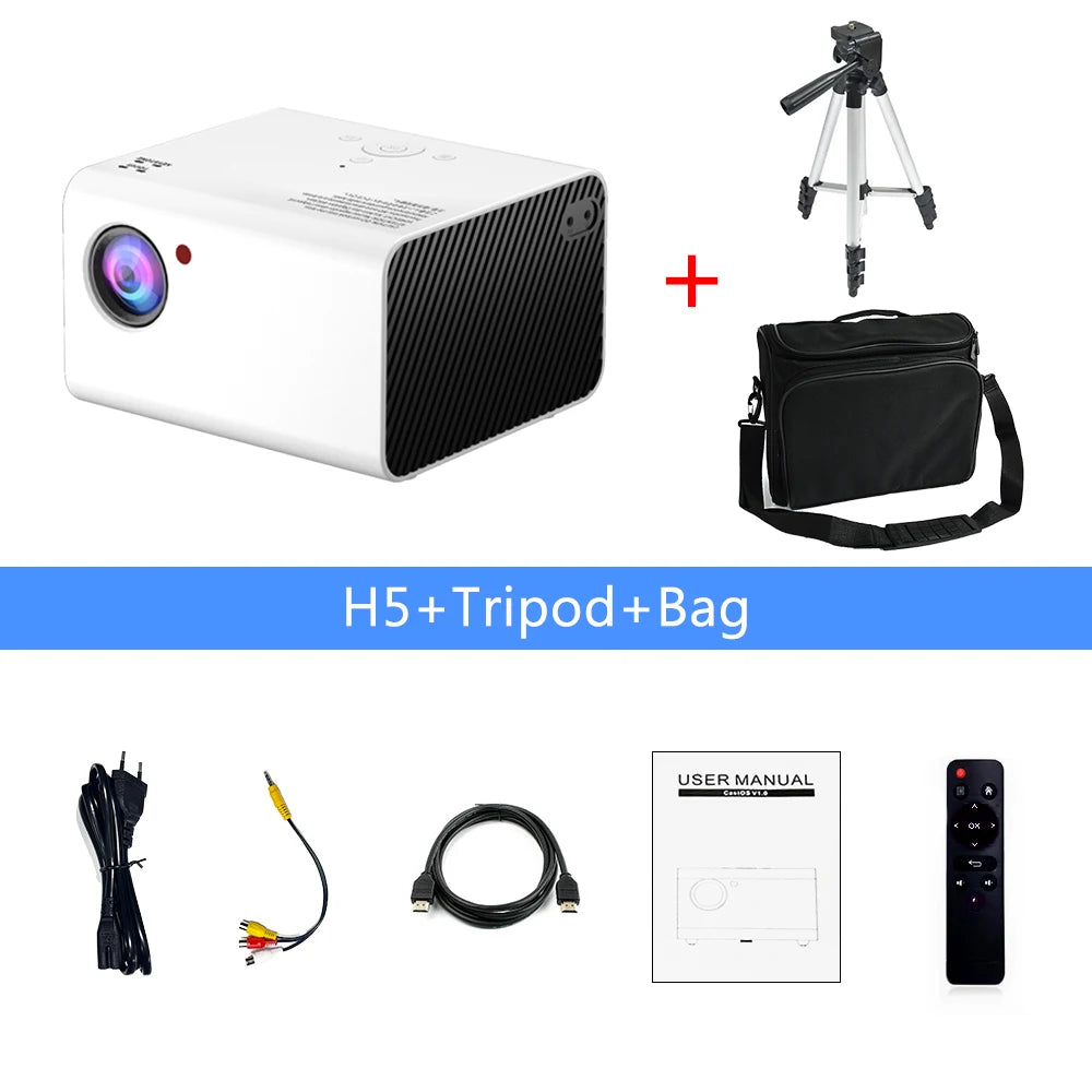 TouYinger H5 Mini LED projector 1920*1080P resolution Support Full HD video beamer for Home Cinema theater Pico movie projectors