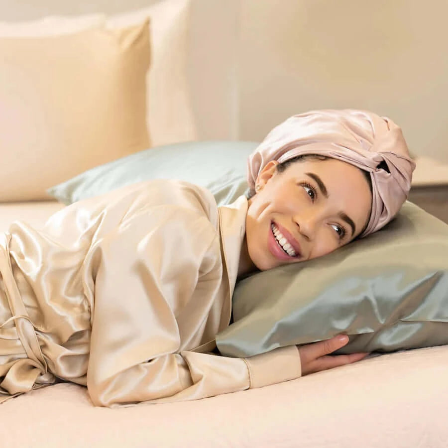 Pure Silk Cap Double Layer