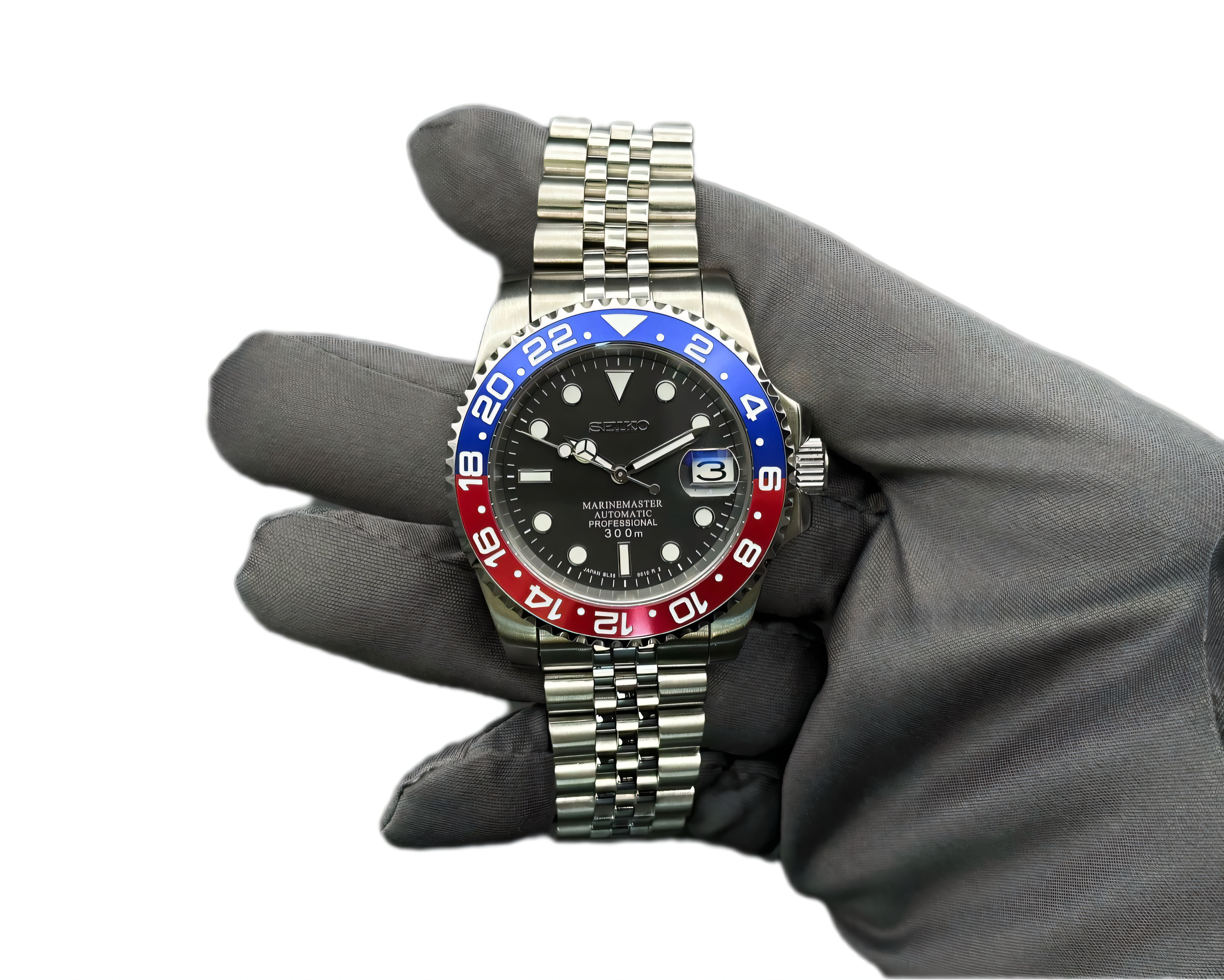 kit seiko custom gmt pepsi