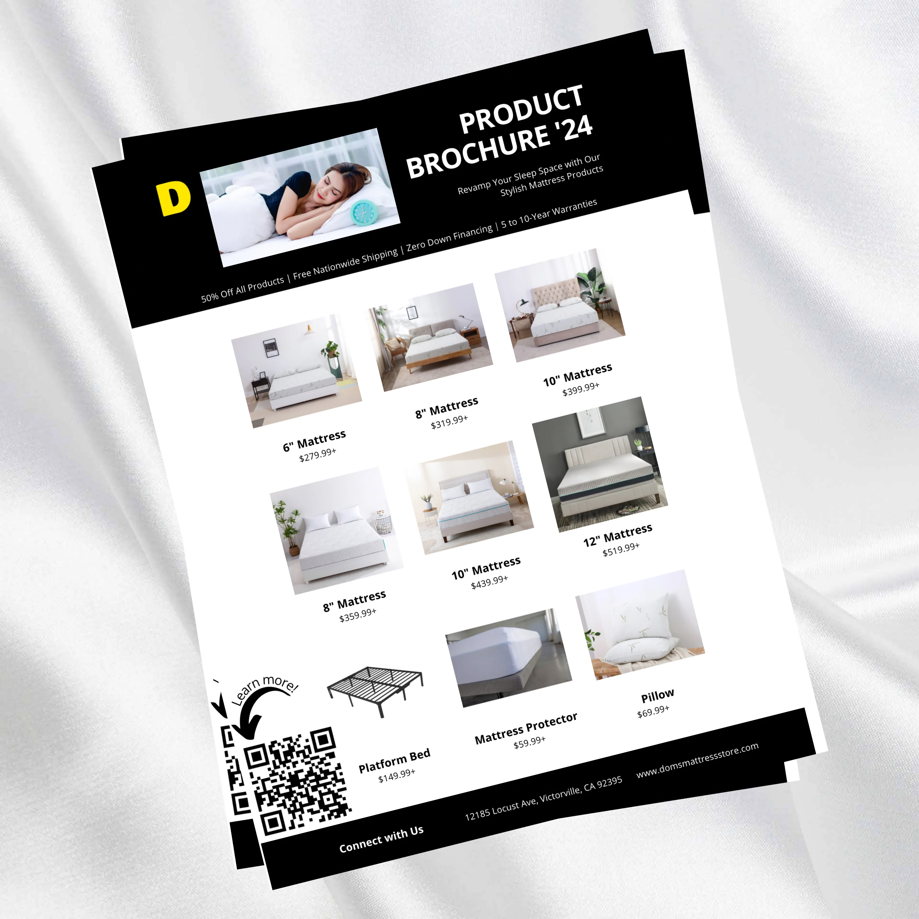 Doms Mattress Store Product Brochure, '24, Version 1