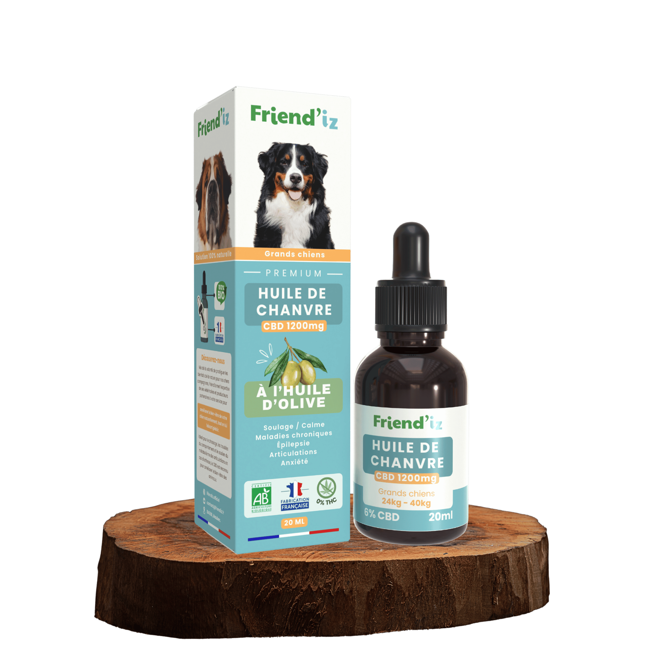 Huile CBD 6% Grand chien