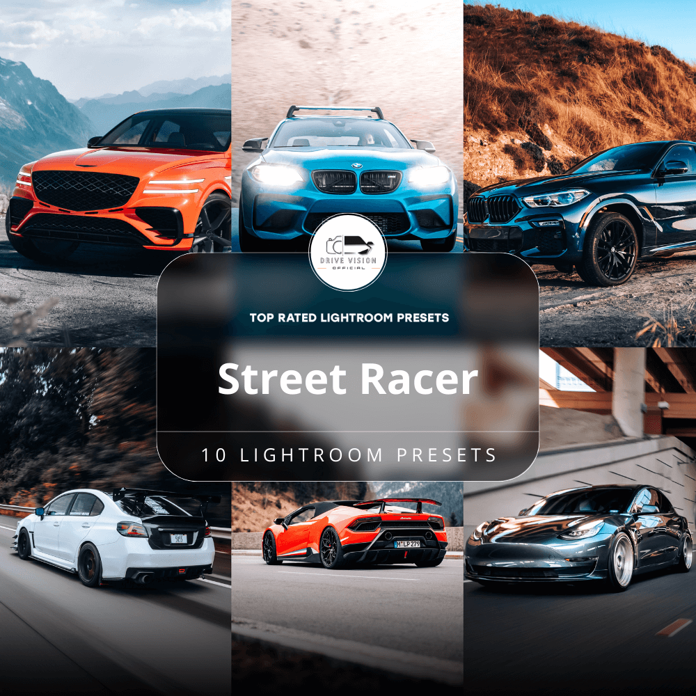 Street Racer - Car Lightroom Preset Pack (10 Presets)