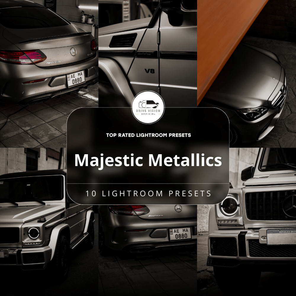 Majestic Metallics - Car Lightroom Preset Pack (10 Presets)