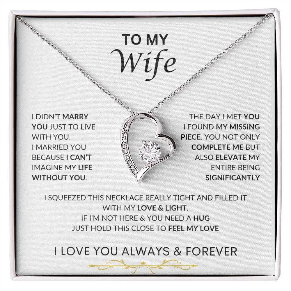 To My Wife I Love Necklace I Mother's Day Gift