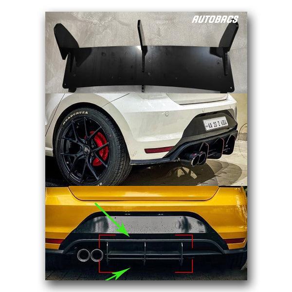 Polo GT3 Fin Rear Bumper Diffuser Sporty Style