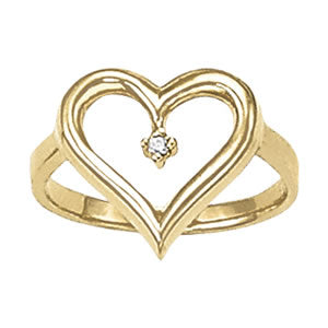 Diamond Fashion Heart Rings
