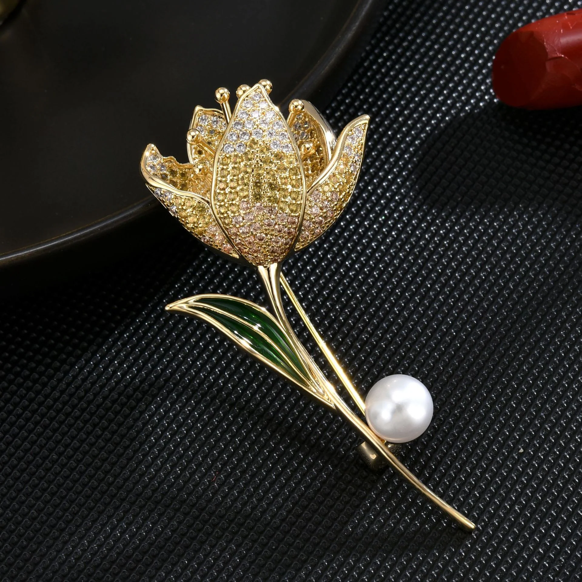 Pearl Magnolia brooch