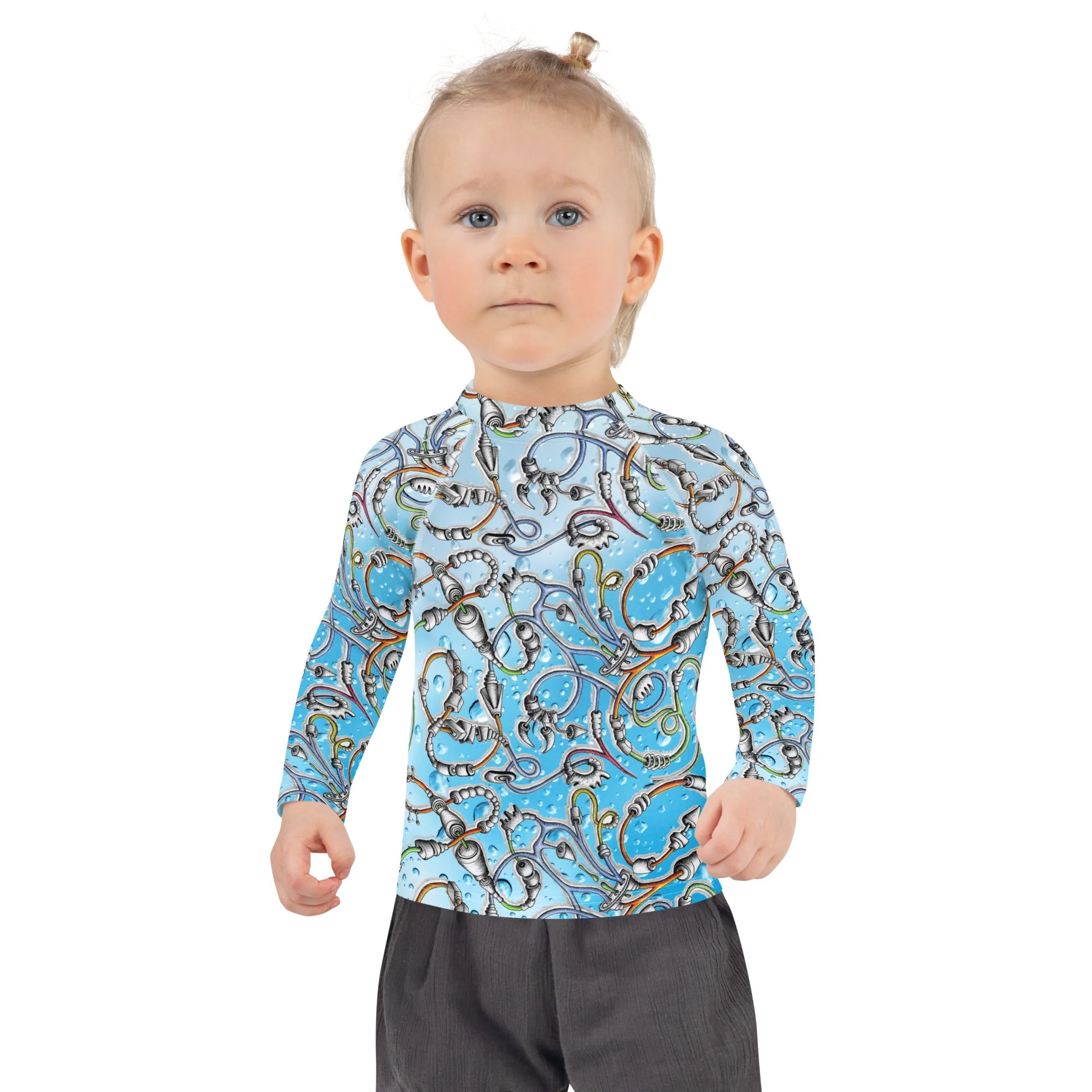 Steampunk Snake Kids Rash Guard