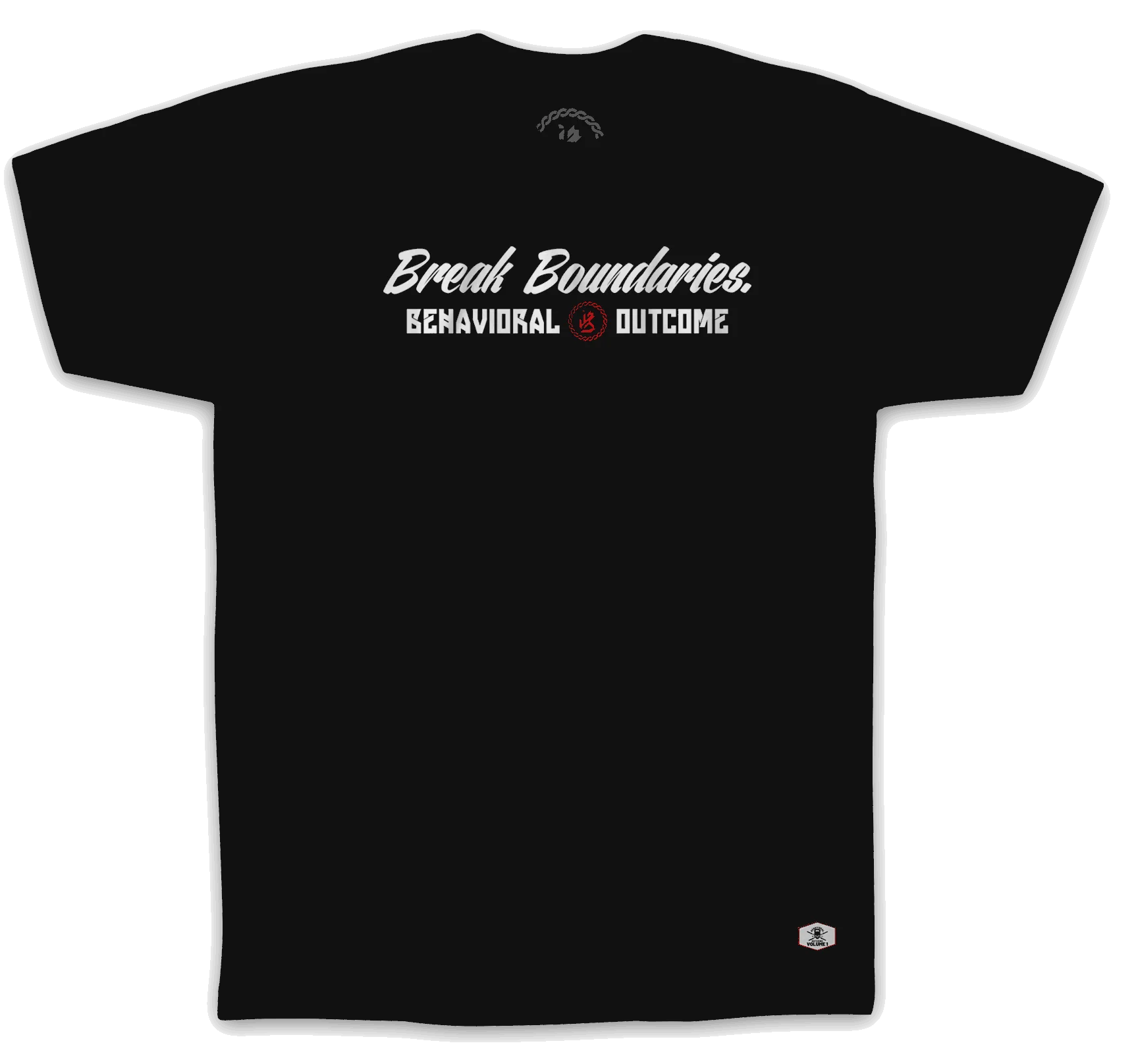 "BREAK BOUNDARIES"  T-SHIRT - BLACK