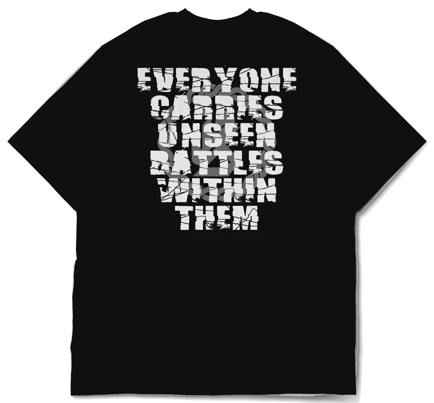 UNSEEN BATTLE OVERSIZE TEE - BLACK