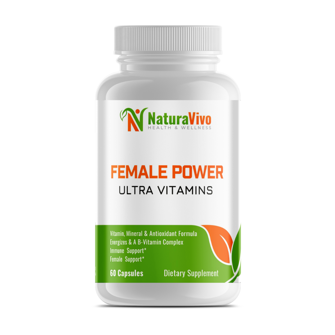 Female Power Ultra Vitamins - Comprehensive Women’s Multivitamin for Enhanced Energy, Hormonal Balance, and Overall Wellbeing