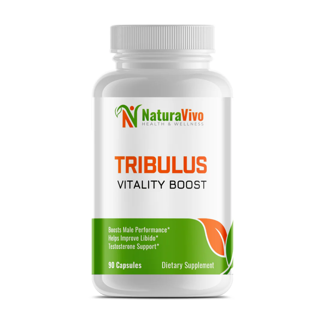 Tribulus Vitality Boost - High Potency Tribulus Terrestris Extract Capsules - 1300mg with 45% Saponins - 90 Capsules