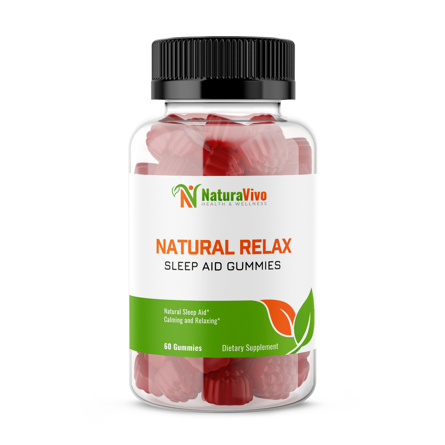 Natural Relax Sleep Aid Gummies - Enhanced Sleep & Mood Improvement - Made with High-Quality Ingredients for Restful Nights