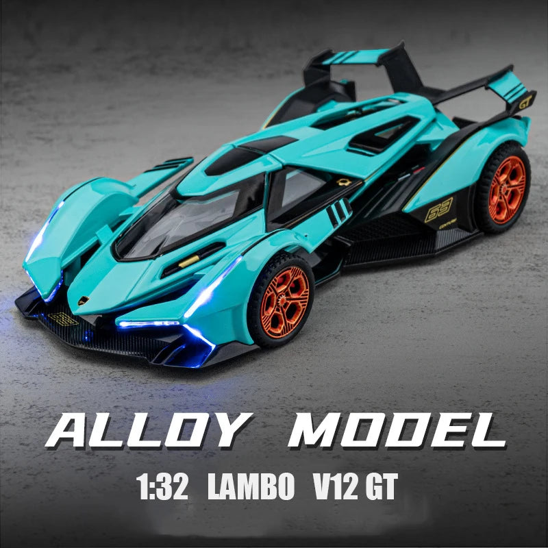 1:32 Simulation LAMBO V12 GT Diecast Car - Man & Kids Gift