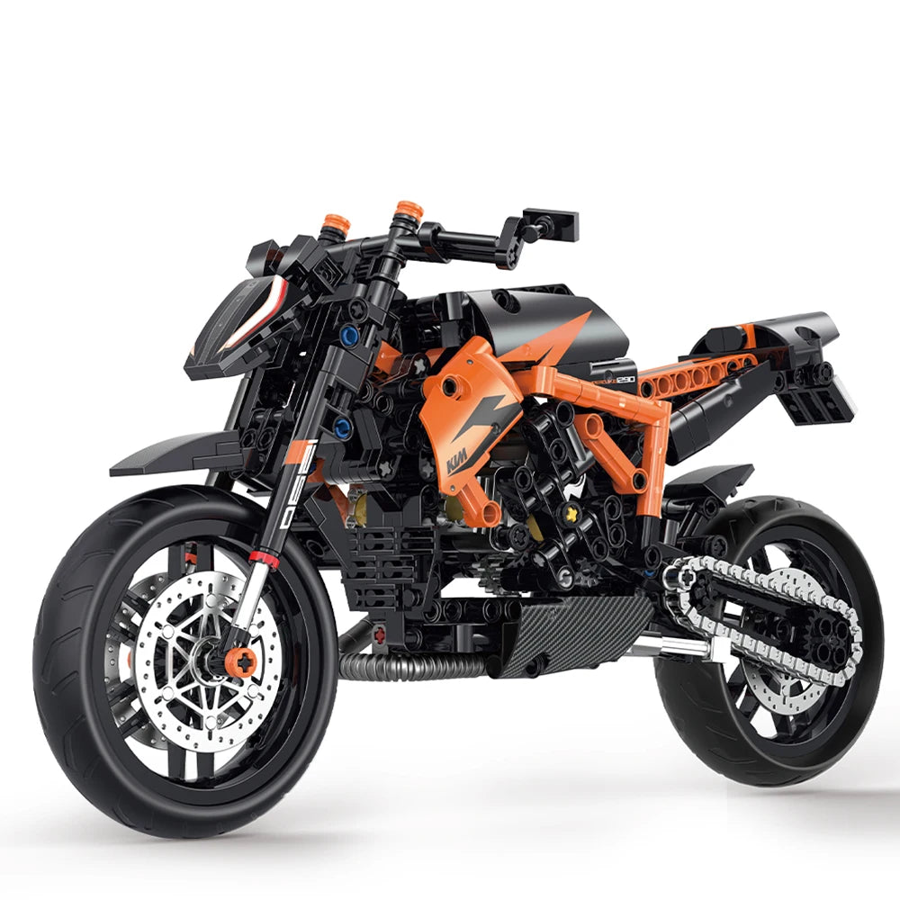 1:8 High-tech Motorcycle Model Building Blocks: Perfect Halloween Gift