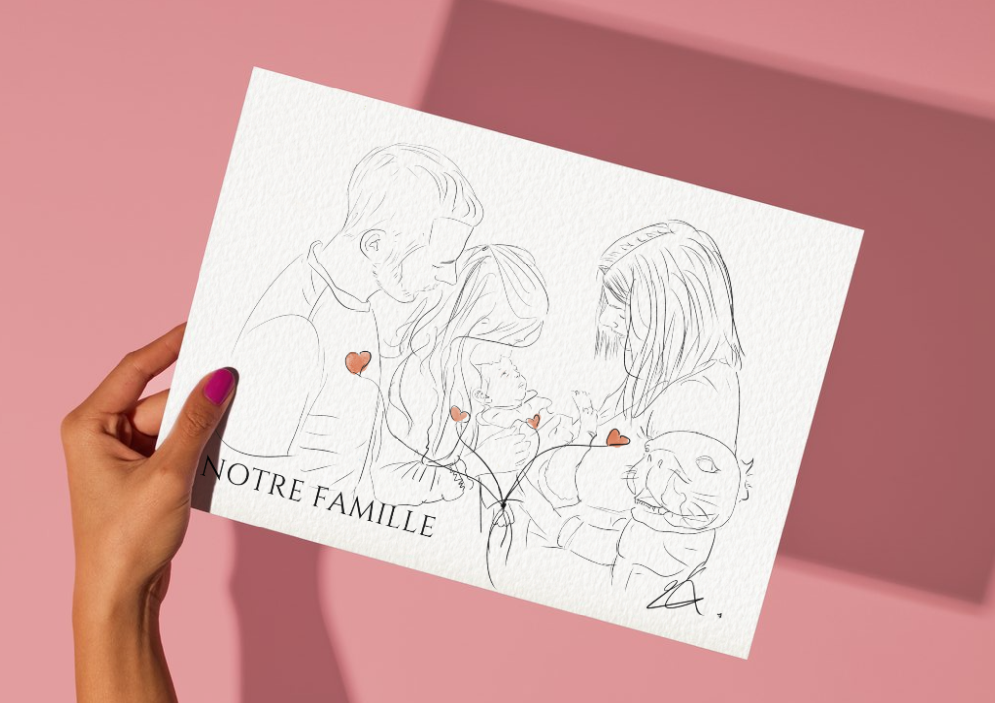 Affiche de famille personnalisée (Digitale)