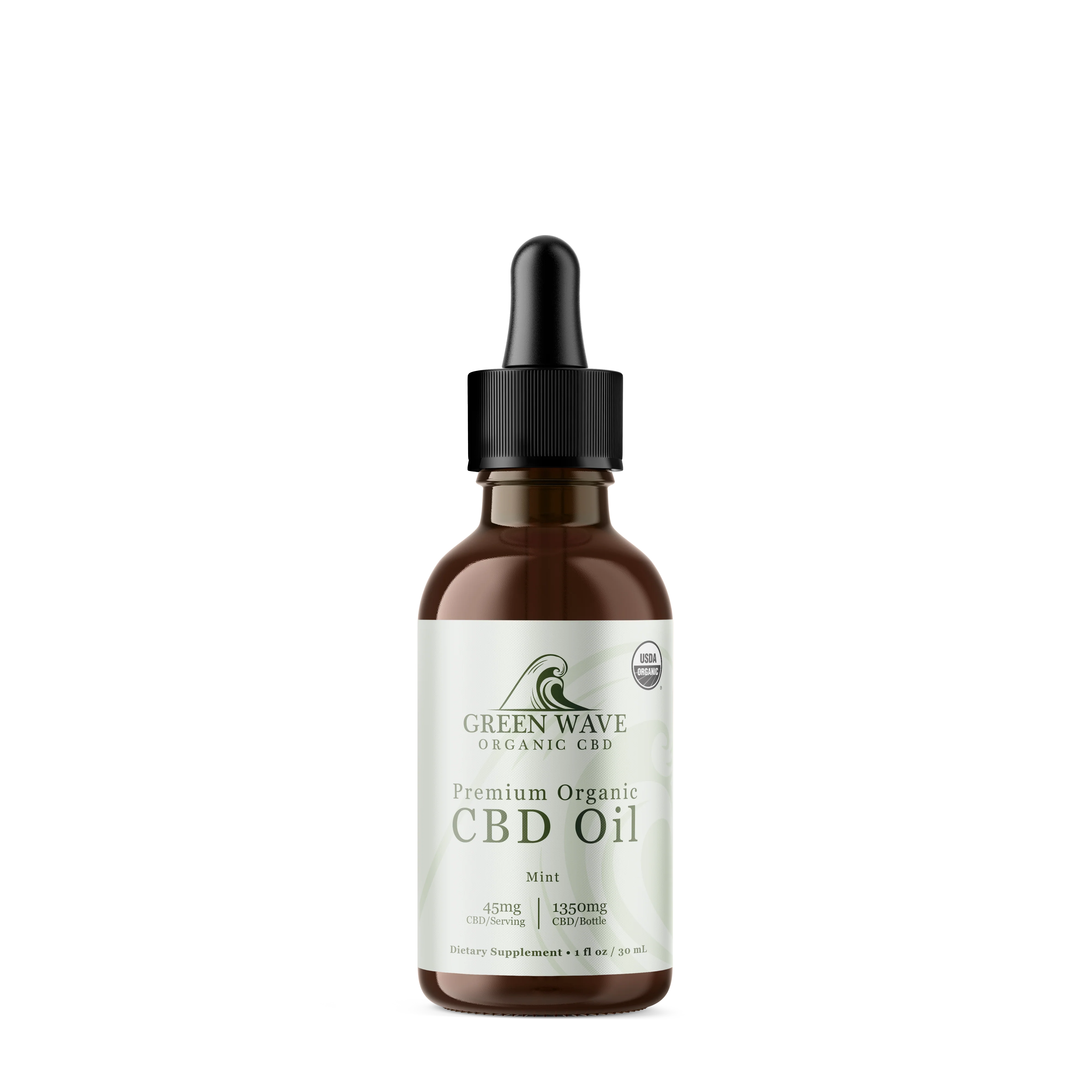 1350mg Tincture - Mint (0.0% THC)